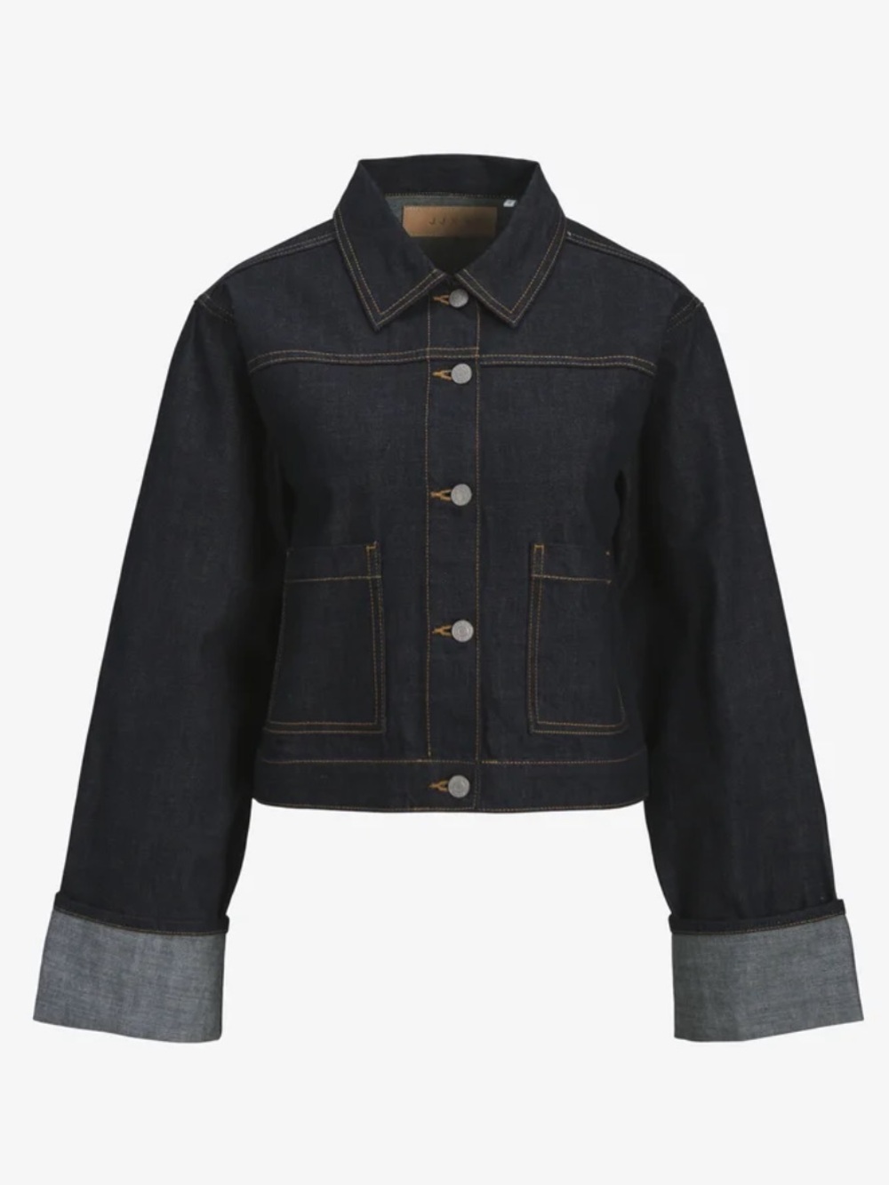 JJXX Dark Indigo Cuffed Jean Jacket, szS